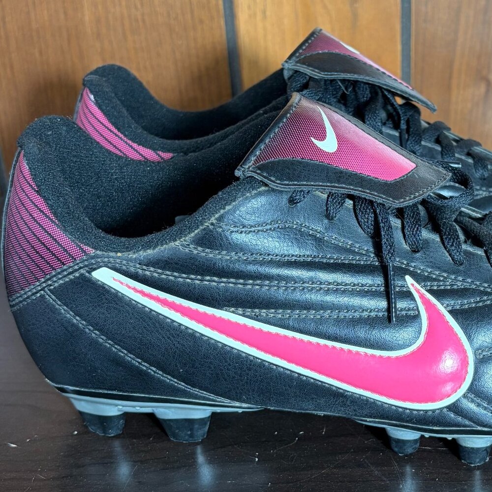 Nike Premier 3 FG Soccer Cleats Black/Pink Women's Sz 10 - EUC